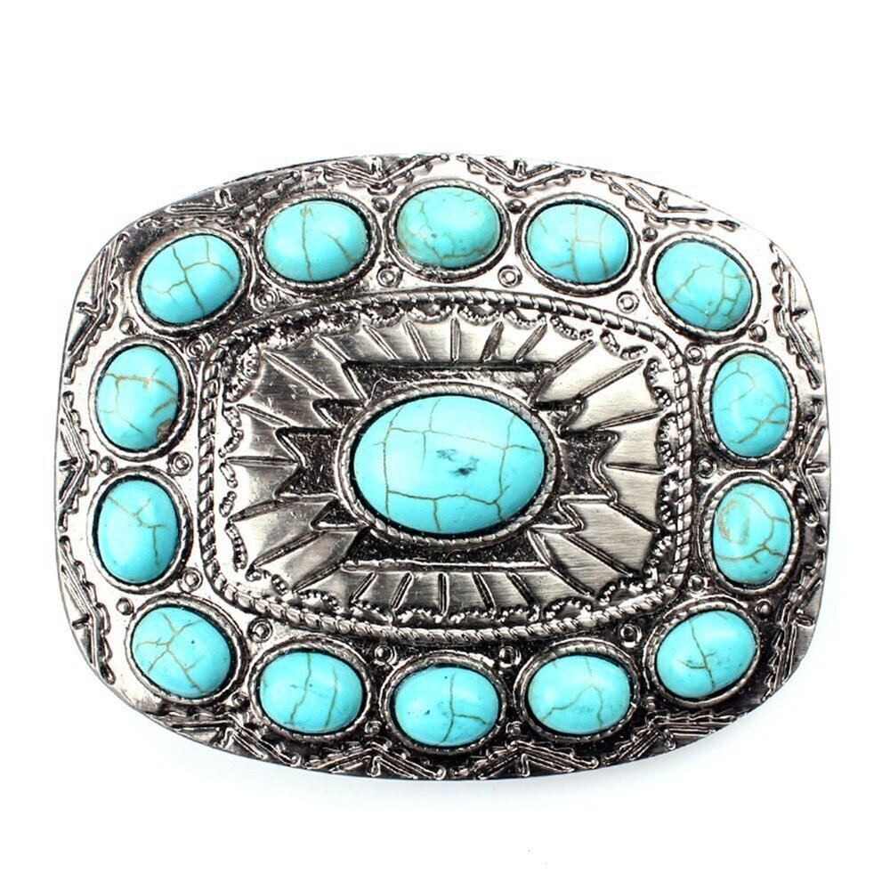 8316 Turquoise belt buckle western buckles